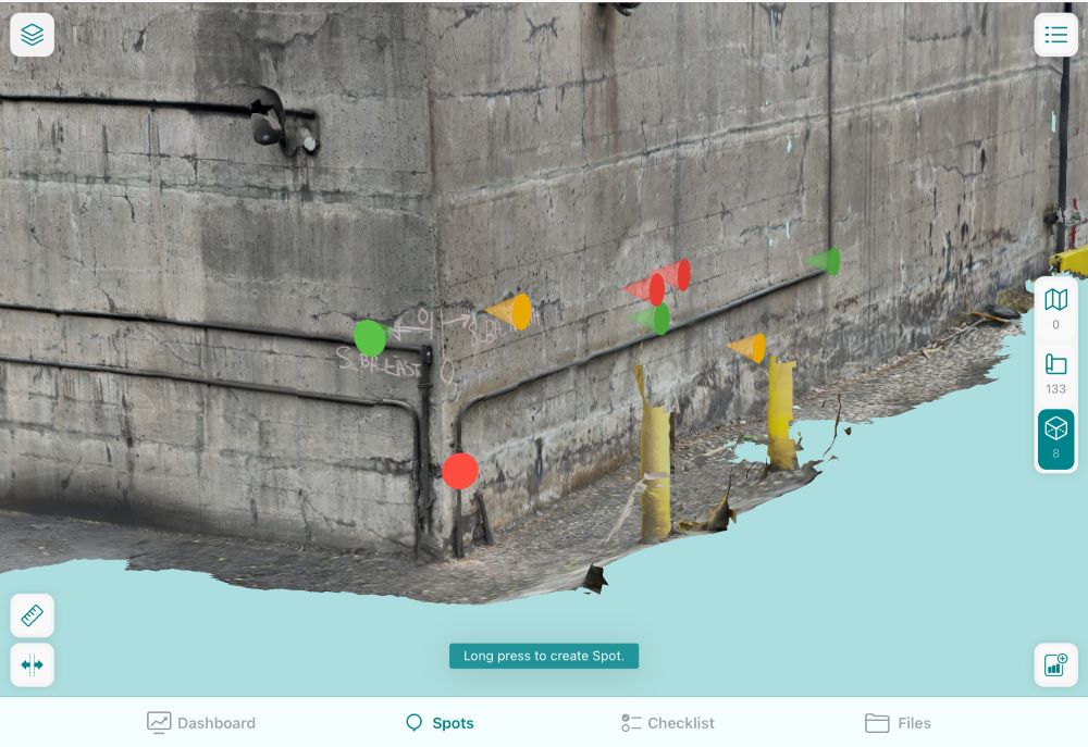 3D Lidar Capture and Digital Inspection for Concrete Settling Basin