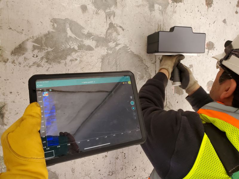 FPrimeC Ultrasonic Tomography for Concrete Structures in Mine Facilities
