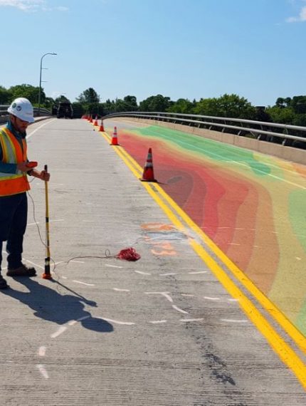 Half-Cell Corrosion Potential Mapping Bridge Deck Condition Survey