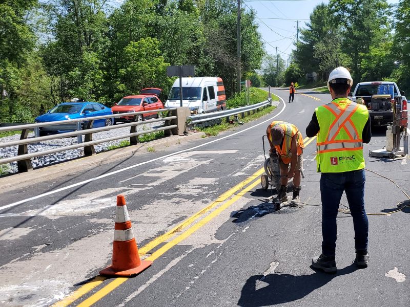 Bridge Deck Core Sampling