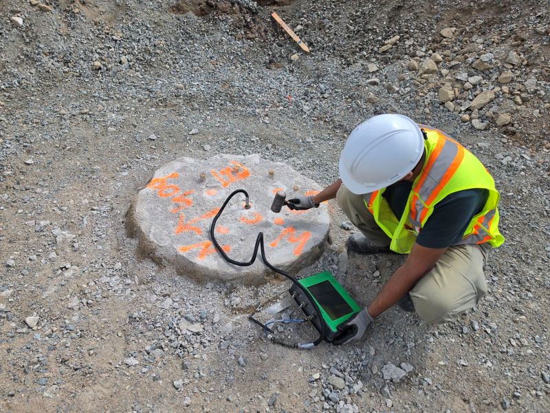 Pile Integrity Test of Deep Foundations in New Brunswick