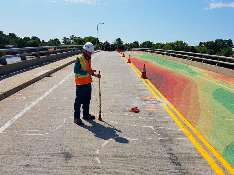 Half-Cell Corrosion Potential Mapping Bridge Deck